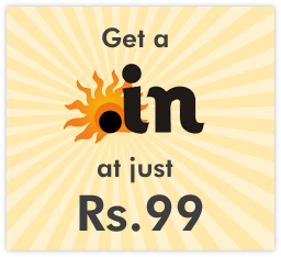 Get a .in at just Rs.99