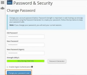 Change your password