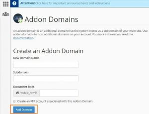 Details Of The New Domain