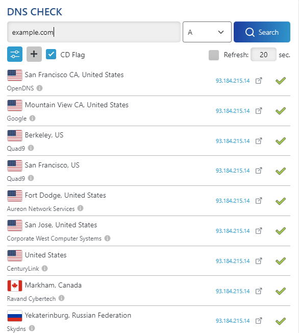 dns checker