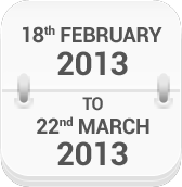 18th 
							 February 2013 to 18th March 2013